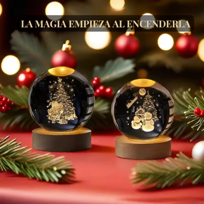 Esfera 3D con Luz LED Navideña