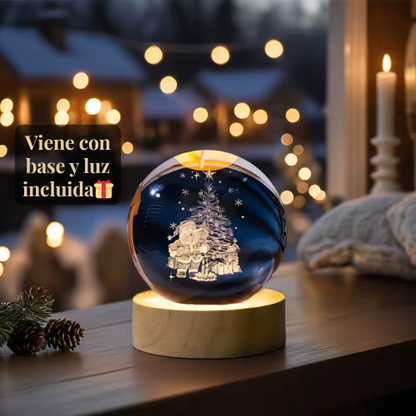 Esfera 3D con Luz LED Navideña